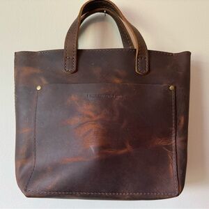 Portland Leather mini crossbody Canyon
